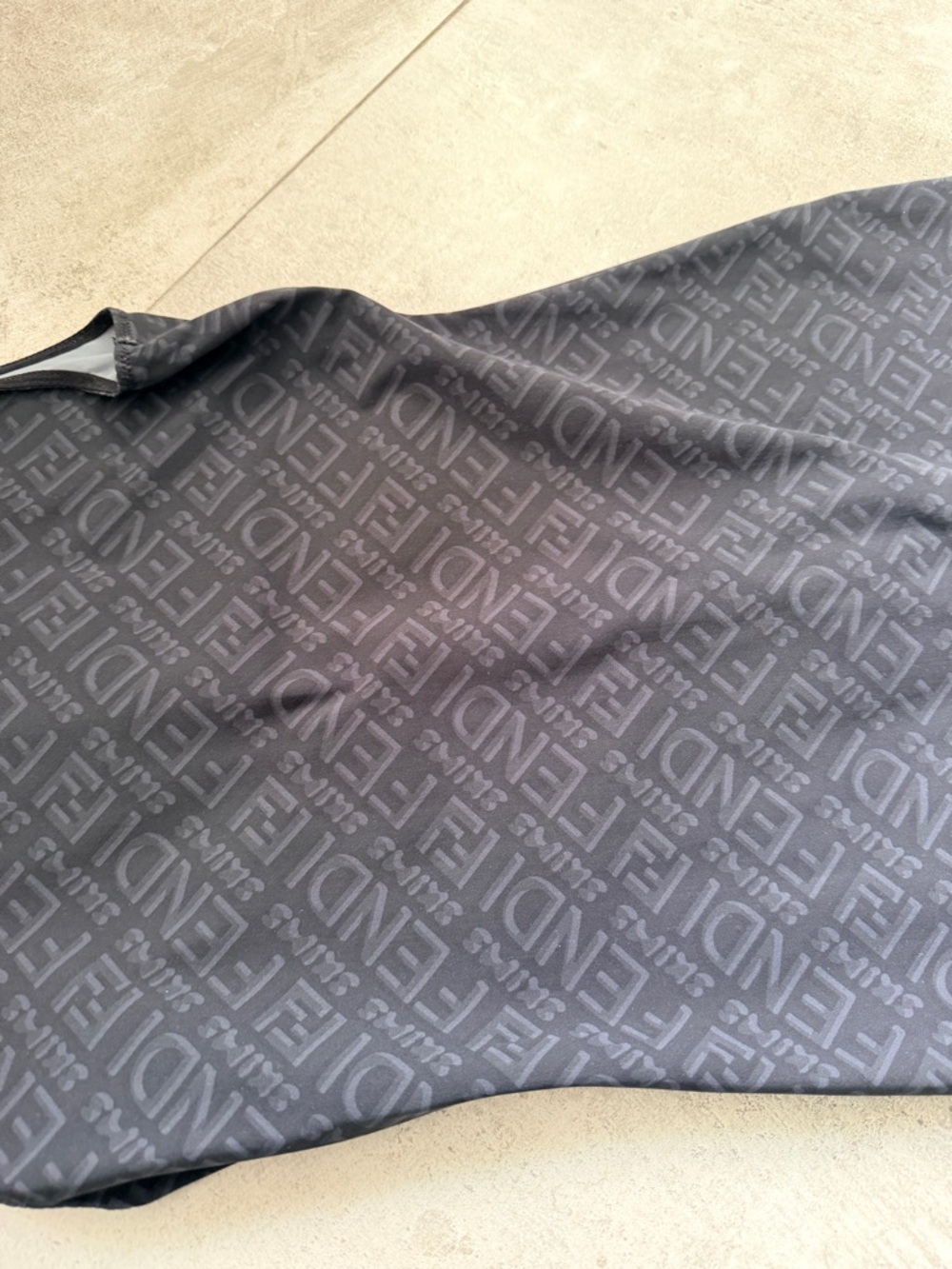Fendi x Skims collab Black Sleeveless Logo Jacquard Mini jumper/onesie - Picture 6 of 6